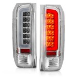 1993 Ford F350 Chrome Tube LED Tail Lights