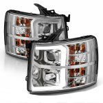 2010 Chevy Silverado 2500HD DRL Tube Projector Headlights