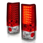 2003 Chevy Astro Red and Clear LED Tail Lights