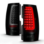 2007 Chevy Tahoe Black Smoked LED Tube Tail Lights