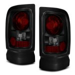 1997 Dodge Ram 2500 Black Smoked Custom Tail Lights