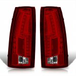 1990 Chevy 3500 Pickup LED Tail Lights Red Clear