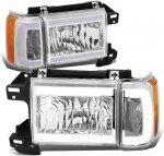 1989 Ford Bronco LED Tube DRL Headlights