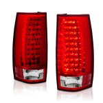 2012 Chevy Tahoe Red and Clear LED Tail Lights