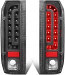 1994 Ford F350 Black LED Tail Lights