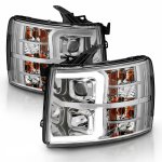 2013 Chevy Silverado 3500HD  DRL Tube Projector Headlights