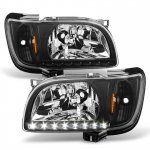 2004 Toyota Tacoma Black Euro Headlights with Corner Lights