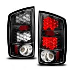 2004 Dodge Ram 3500 LED Tail Lights Black