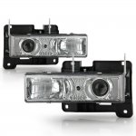 1998 Chevy 3500 Pickup Clear Projector Headlights