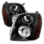 GMC Yukon Denali 2007-2014 Black Euro Headlights