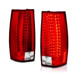 2010 Chevy Tahoe Red and Clear LED Tail Lights