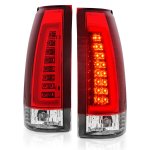 1990 Chevy 3500 Pickup Red Tube LED Tail Lights