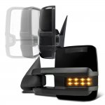 2004 Chevy Suburban Glossy Black Power Folding Towing Mirrors Smoked LED Lights