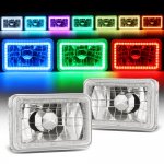 Dodge Dakota 1987-1990 Color LED Halo Sealed Beam Headlight Conversion