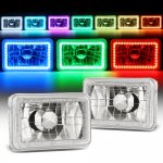 1980 Ford Mustang Color LED Halo Sealed Beam Headlight Conversion