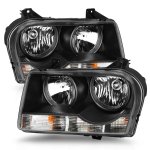 Chrysler 300 2005-2010 Black Headlights