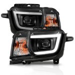 2013 Chevy Camaro Black LED DRL Projector Headlights