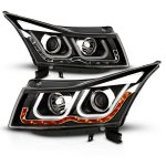 2016 Chevy Cruze Black Projector Headlights LED DRL