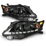 2011 Lexus RX350 Black Projector Headlights LED DRL