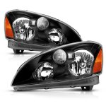 Nissan Altima 2002-2004 Black Headlights