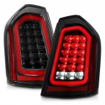 2013 Chrysler 300 Black Full LED Tail Lights Sequential Signals