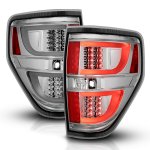 2014 Ford F150 Chrome LED Tail Lights Tube