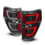 2014 Ford F150 Black LED Tail Lights Tube