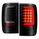 Ford Ranger 1993-1997 Black Smoked Tube LED Tail Lights