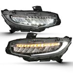 2017 Honda Civic Sedan Full LED Headlights DRL Sequential Signals