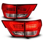 2011 Jeep Grand Cherokee Tube LED Tail Lights