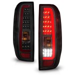 2012 Nissan Frontier Black Smoked Tube LED Tail Lights