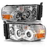 Dodge Ram 3500 2003-2005 Projector Headlights Halo LED