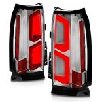2016 Chevy Tahoe Chrome LED Tail Lights Tron Style