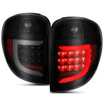 2007 Chrysler Town and Country Black Smoked LED Tail Lights Tube