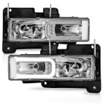 1991 Chevy 2500 Pickup Headlights C-Tube DRL