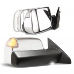 Dodge Ram 1500 2019-2024 Chrome Power Folding Towing Mirrors Signal Lights
