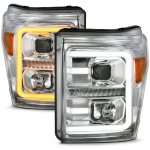 2011 Ford F550 Super Duty Projector Headlights LED DRL