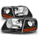 1997 Ford Expedition Black Headlights Corner Lights