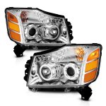 2005 Nissan Armada LED Halo Projector Headlights