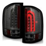 Chevy Silverado 2500HD 2007-2014 Smoked LED Tail Lights