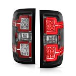 2017 Chevy Silverado 3500HD Black LED Tail Lights DRL Tube