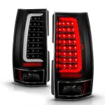 2010 Chevy Tahoe Black LED Tail Lights DRL Tube