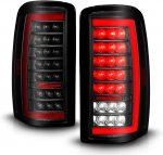 2002 Chevy Tahoe Black Smoked Full LED Tail Lights Tube