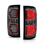 Chevy Silverado 2500HD 2015-2019 Smoked LED Tail Lights DRL Tube