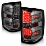 Chevy Silverado 2500HD 2015-2019 Smoked LED Tail Lights