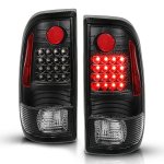 2002 Ford F450 Super Duty Black LED Tail Lights