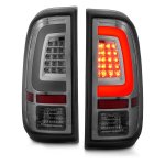 2011 Ford F550 Super Duty Smoked Tube LED Tail Lights