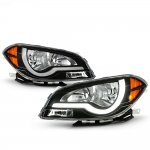 2010 Chevy Malibu Black Headlights LED DRL