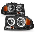 Dodge Durango 1998-2003  Halo Headlights Black LED