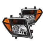 2008 Nissan Frontier Black Euro Headlights